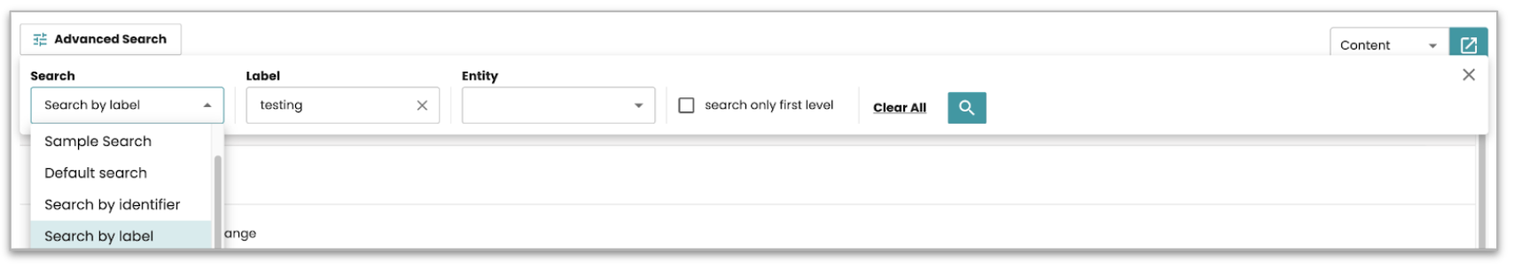 Advanced search